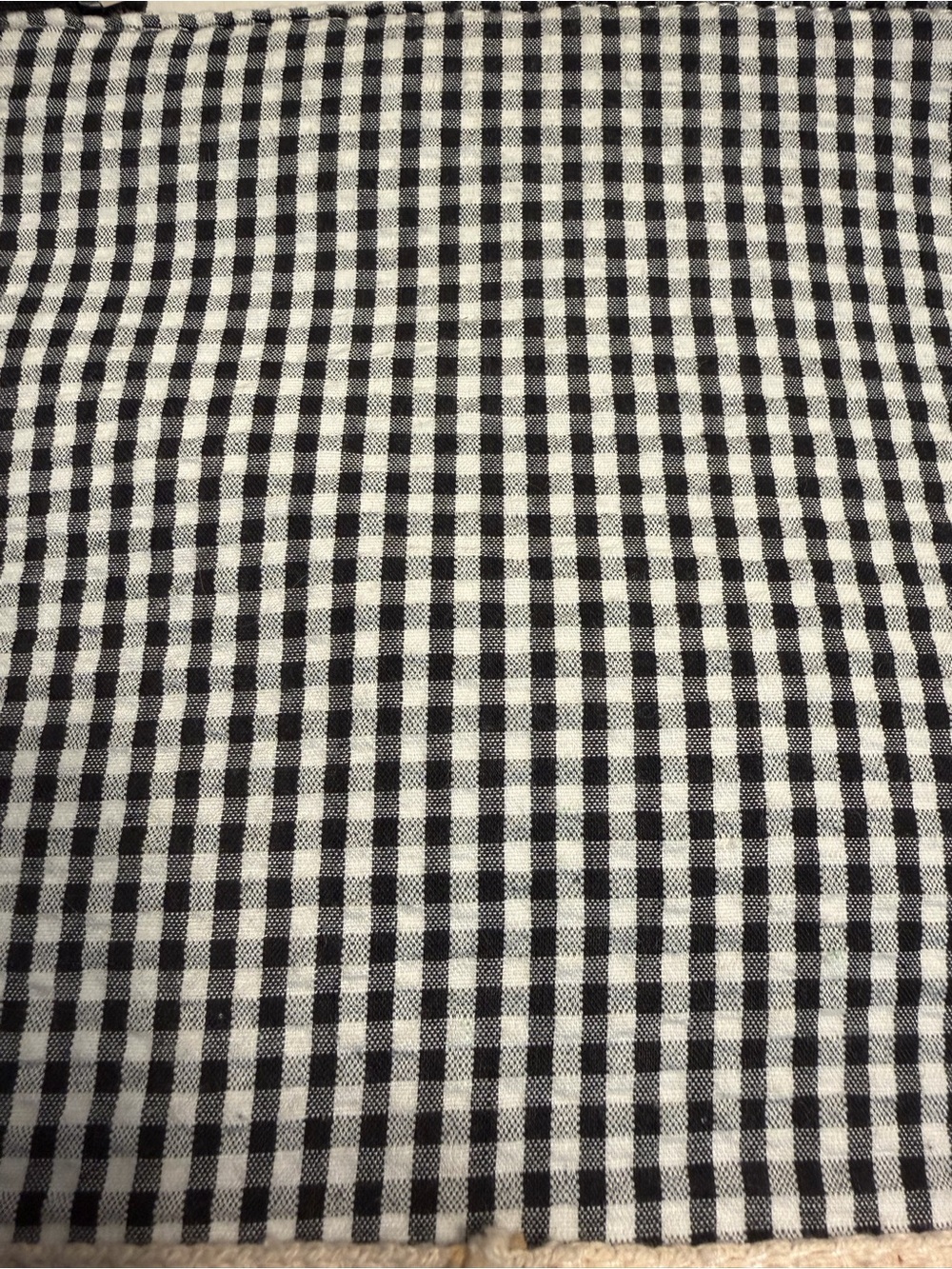 BracianoBlack & White Gingham Tote with Bow Accent - Picture 8 of 8